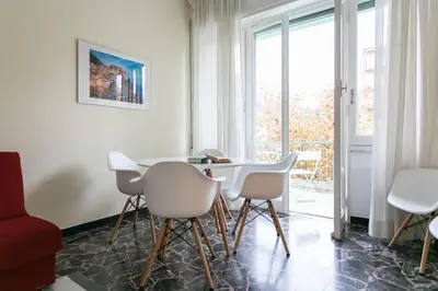 Area soggiorno di Great holiday appartamento moderno comodo a centro e spiagge