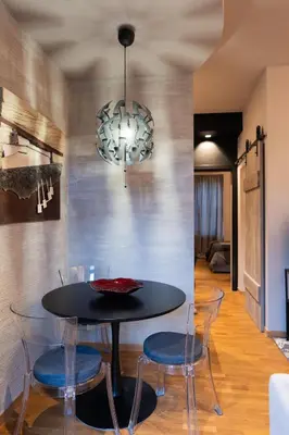 Area soggiorno di Luxury Art & Chromotherapy Apt-Hospital District4