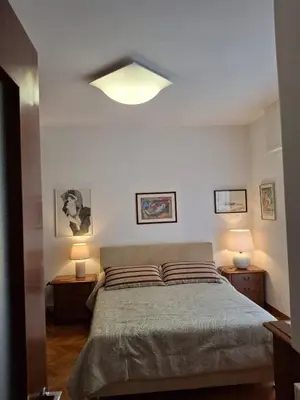 Letto o letti in una camera di Da Michela