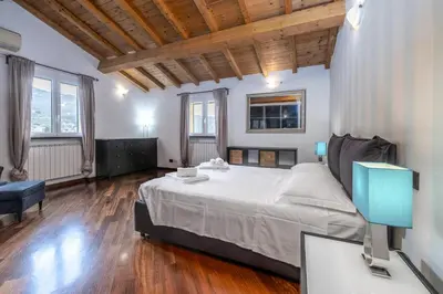 Letto o letti in una camera di Dépendance dei Fieschi