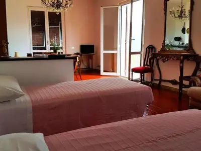 Letto o letti in una camera di Holiday Home Panoramahaus zwischen den Cinque Terre und Portofino by Interhome