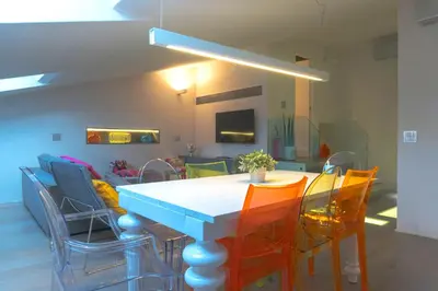 Area soggiorno di Loft Della Baia a Due Passi dal Mare