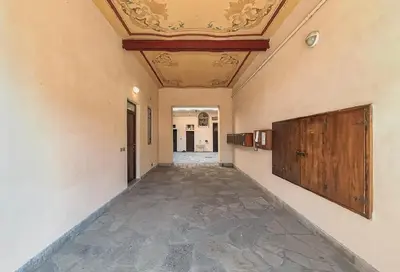 Planimetria di Pavia's historic center facing Ticino