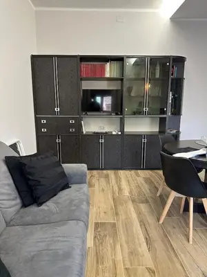 Area soggiorno di Apartment near the historic center and the hospital