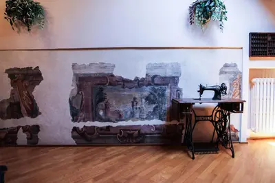 Area soggiorno di Guest House Dell'Affresco