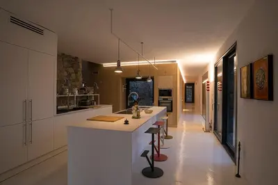 Cucina o angolo cottura di Casa Rufo Ligurian home with infinity pool