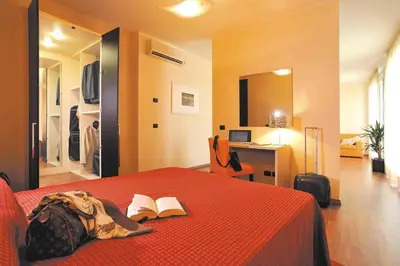 Letto o letti in una camera di Hotel Residence Zodiaco