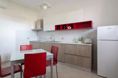 Cucina o angolo cottura di Appartamento Roberto-4 beds,AC
