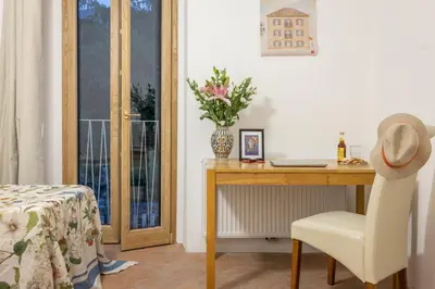 Area soggiorno di Quiet Mountain Retreat near Cabella Ligure
