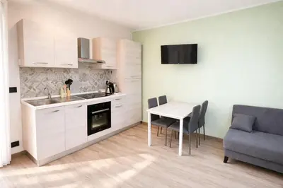 Cucina o angolo cottura di La Francigena - appartamento accanto al castello - 10min da Pavia