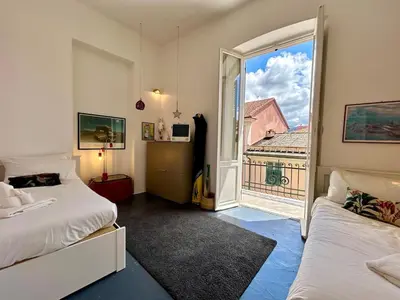 Letto o letti in una camera di House and Art, luxury design with 80 sqm terrace
