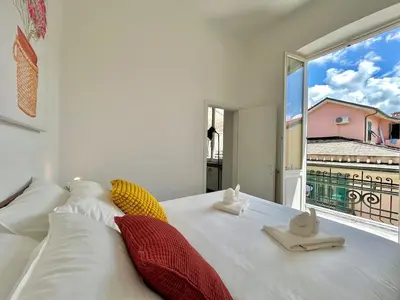 Letto o letti in una camera di House and Art, luxury design with 80 sqm terrace