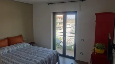Letto o letti in una camera di Civitas Locanda
