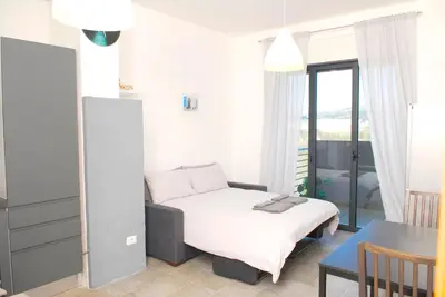 Letto o letti in una camera di Cinque Terre Break with parking and aircon