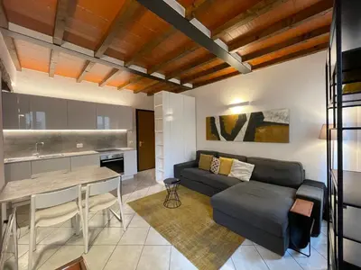 Area soggiorno di Basini Apartment