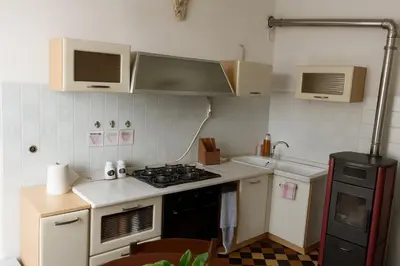 Cucina o angolo cottura di La vista sul Castello