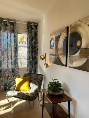 Area soggiorno di Design & comfort Apartment in the very centre of Rubiera