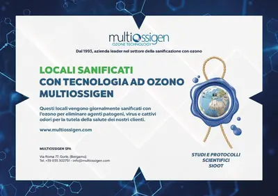 Certificato, attestato, insegna o altro documento esposto da Mood-Siro Comi