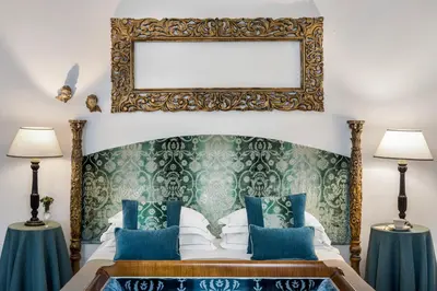 Letto o letti in una camera di Abbadia San Giorgio