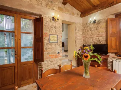 TV o dispositivi per l'intrattenimento presso Farmhouse in Aulla with Private Pool