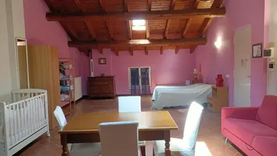 Area soggiorno di B&B IL Loto BIKE FRIENDLY