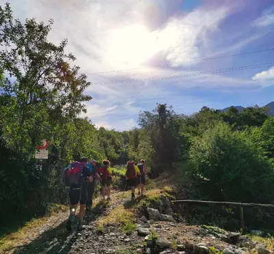 Paesaggio naturale nelle vicinanze della casa vacanze