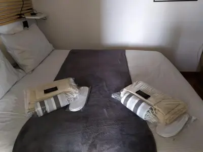Letto o letti in una camera di Rosso su Portofino