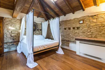 Letto o letti in una camera di Borgo Cadonega