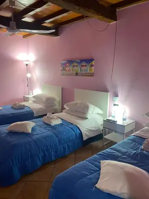 Letto o letti in una camera di B&B Happiness in the Country