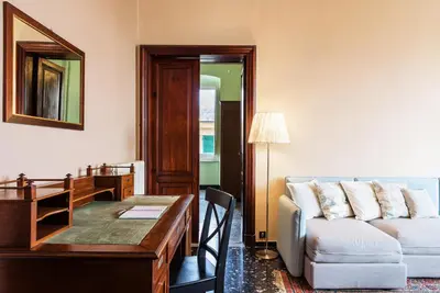 Area soggiorno di Carlotta Flexyrent Apartment