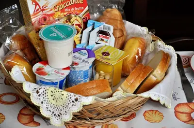 Cibo presso il bed & breakfast o nelle vicinanze