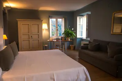 Letto o letti in una camera di La Sosta di Ottone III