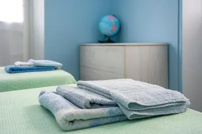 Letto o letti in una camera di Cà da Nalda