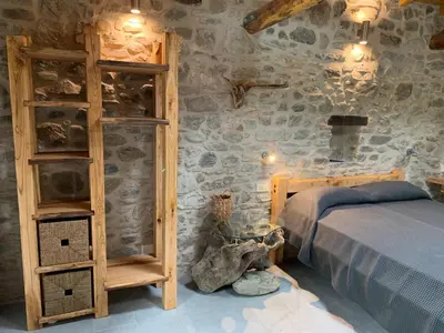 Letto o letti in una camera di Magic Mill Castagnetoli