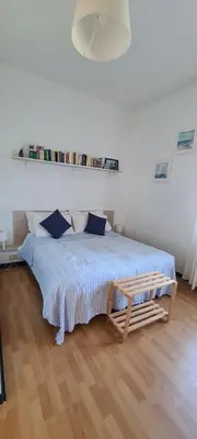 Letto o letti in una camera di Buio Pesto