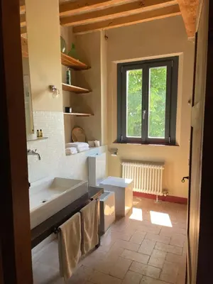 Letto o letti in una camera di B&B Il Conte Giacomo