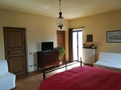 Letto o letti in una camera di Agricola Tre Rii Sidreria