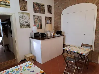 Cucina o angolo cottura di B&B All'Aeroporto