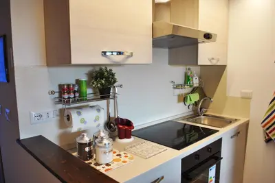 Cucina o angolo cottura di Tigullio Vacations: lo Chalet sul Mare