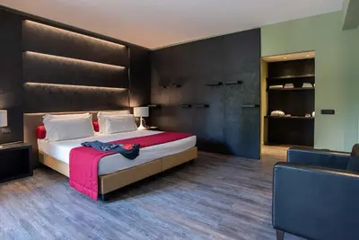 Letto o letti in una camera di Maranello Palace