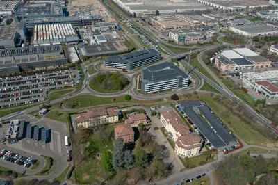 Vista aerea di Maranello Palace
