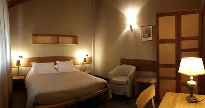 Letto o letti in una camera di Sostio a Levante