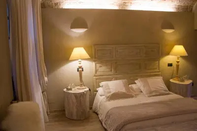 Letto o letti in una camera di Corte degli Angeli Agriturismo