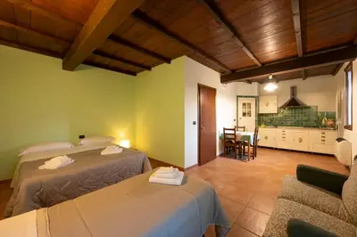 Letto o letti in una camera di Agriturismo di Sordiglio