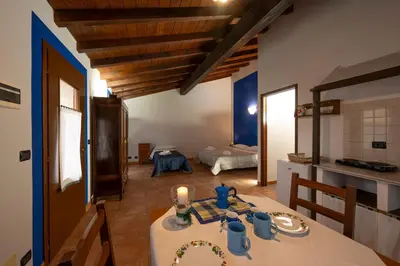 Letto o letti in una camera di Agriturismo di Sordiglio