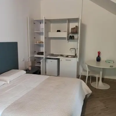Letto o letti in una camera di I Colli del Garda