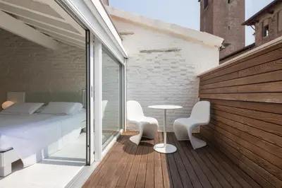 Letto o letti in una camera di Scaravelli Residenza