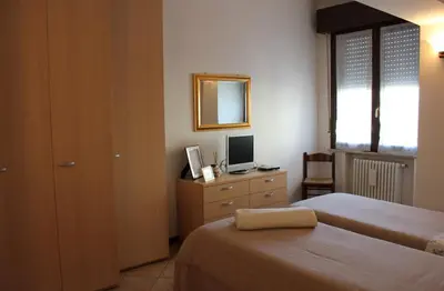 Letto o letti in una camera di B. & B. NABUCCO