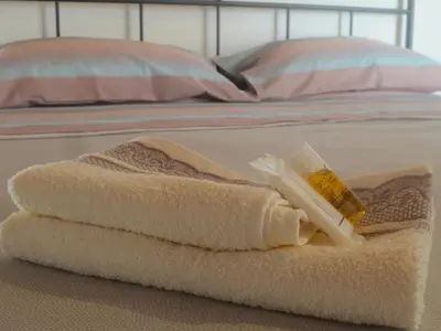 Letto o letti in una camera di Vista Alpi Apuane