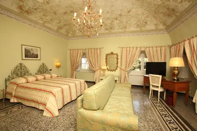 Letto o letti in una camera di Grand Hotel Villa Balbi